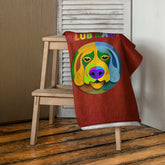 Nightingale Song luxurious bath towel displayed in a serene bathroom setting.